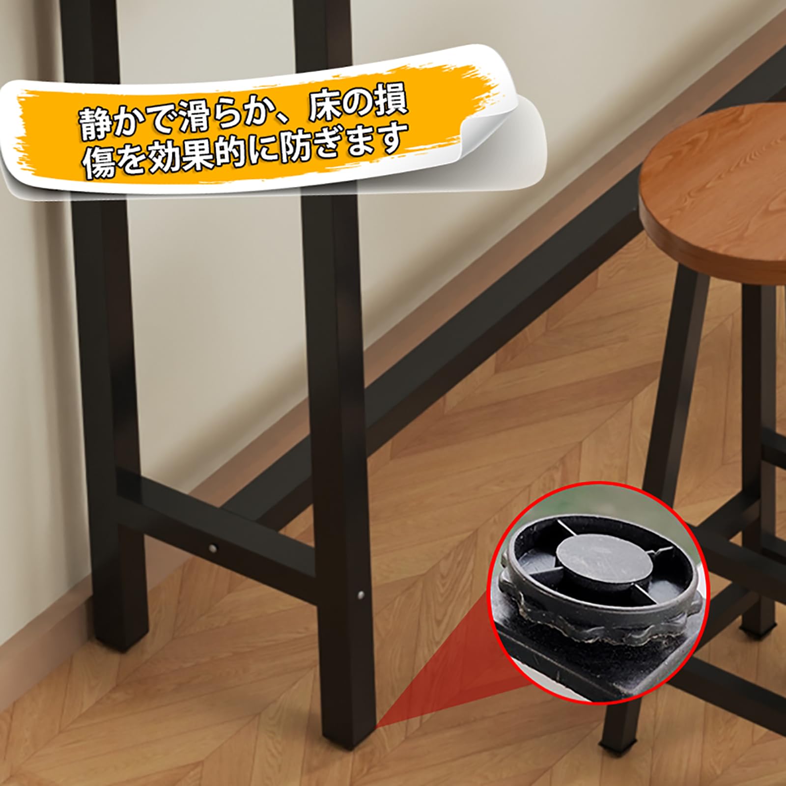 Amazon｜REBOTZ ハイテーブル カウンターテーブル バー